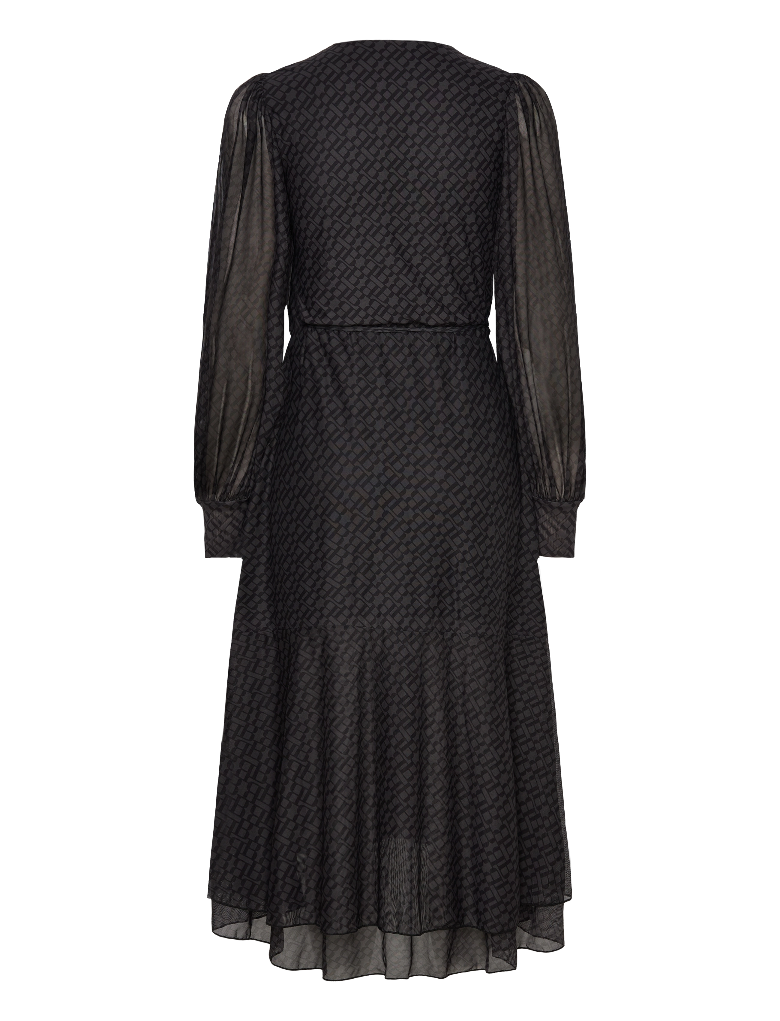 Bruuns Bazaar - PhloxBBNora dress - slå-om-kjoler - grey logo print - 2