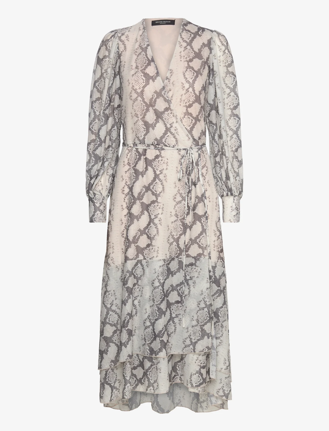 Bruuns Bazaar - PhloxBBNora dress - omlottklänningar - light snake print - 0