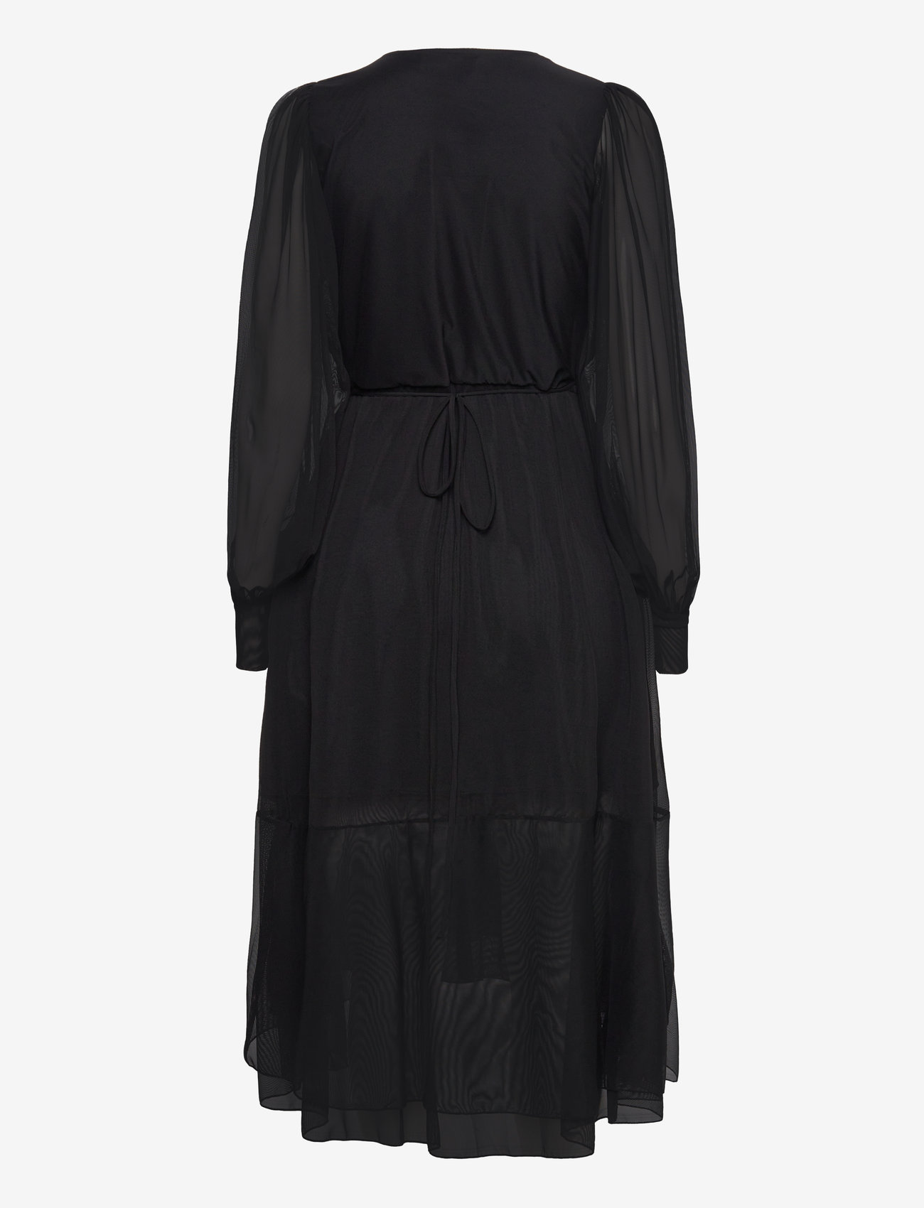 Bruuns Bazaar - PhloxBBNora dress - omlottklänningar - solid black - 1