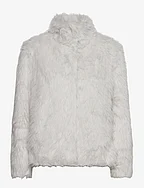 ErigeronBBFurry jacket - SNOW WHITE