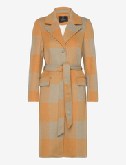 DiasciaBBNovelle coat - ORANGE CHECK