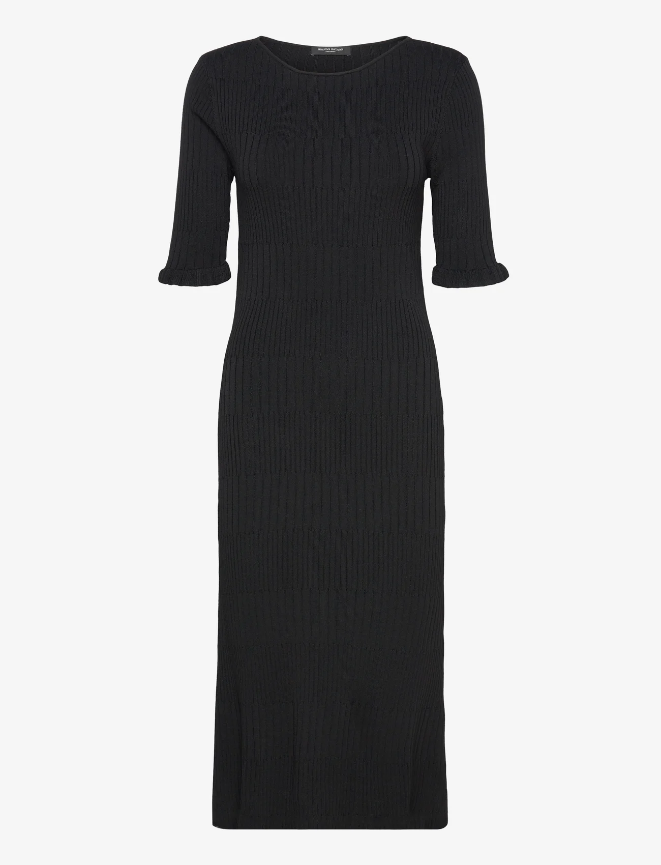 Bruuns Bazaar - RiversBBIlene knit dress - kootud kleidid - black - 0