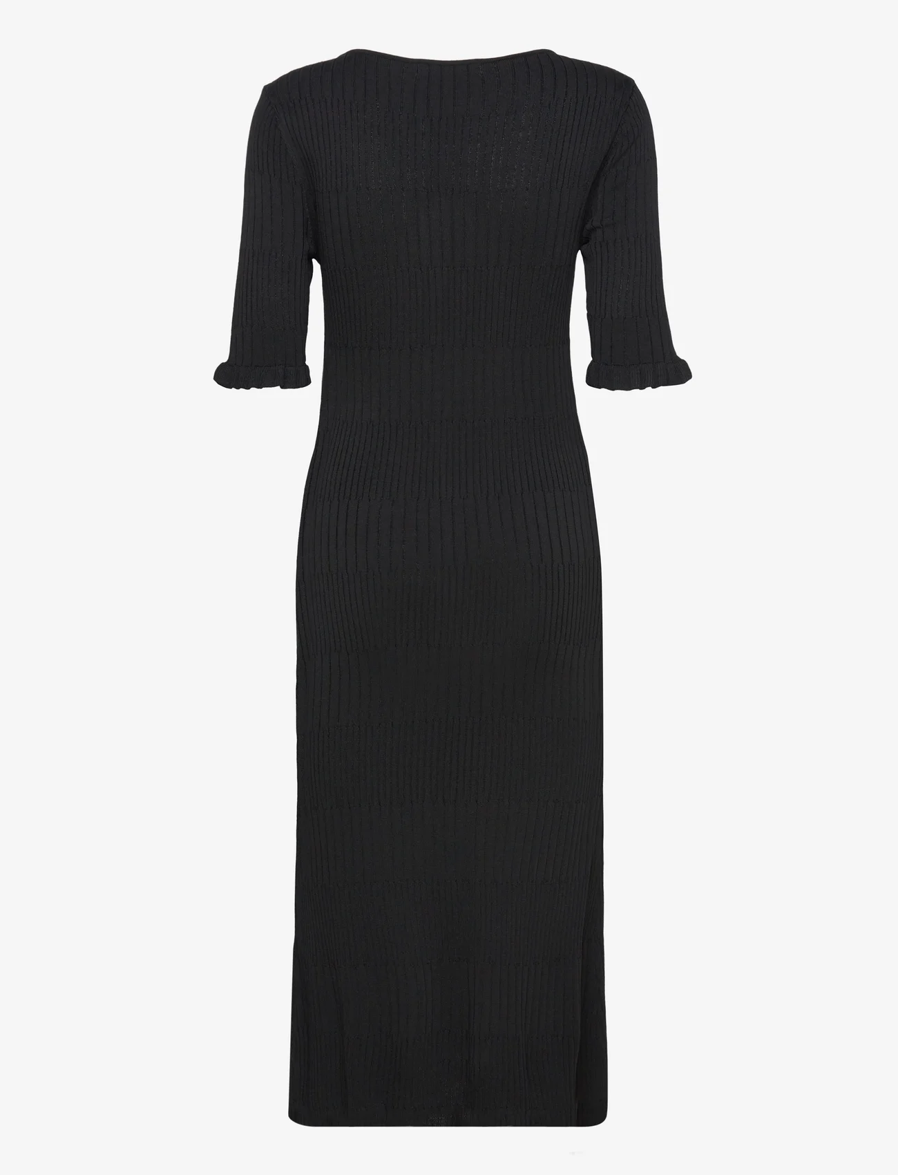 Bruuns Bazaar - RiversBBIlene knit dress - kootud kleidid - black - 1
