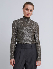 Bruuns Bazaar - JewelBBAniqa blouse - pikkade varrukatega pluusid - grey - 2