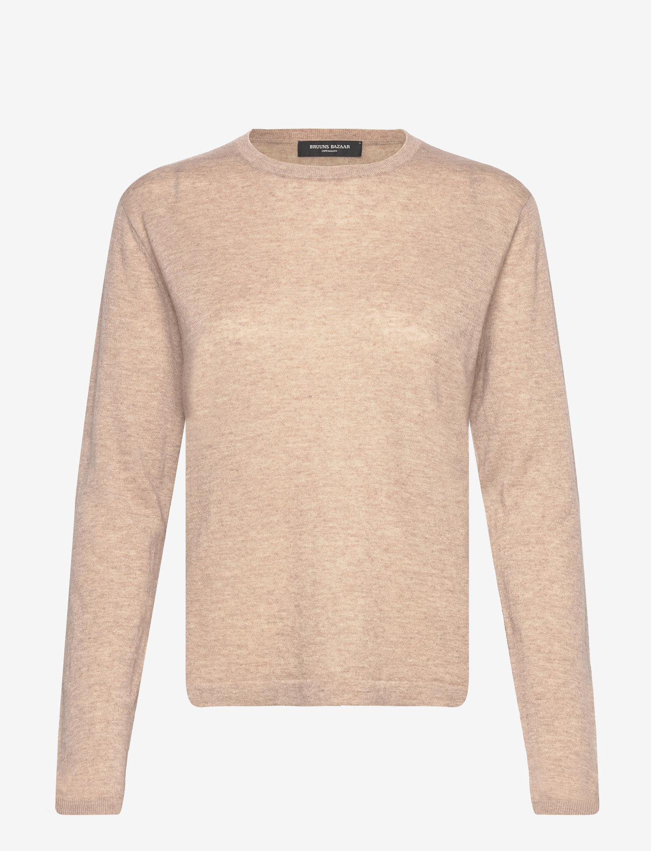 Bruuns Bazaar - CashwoolBBRound Neck knit - sand melange - 0
