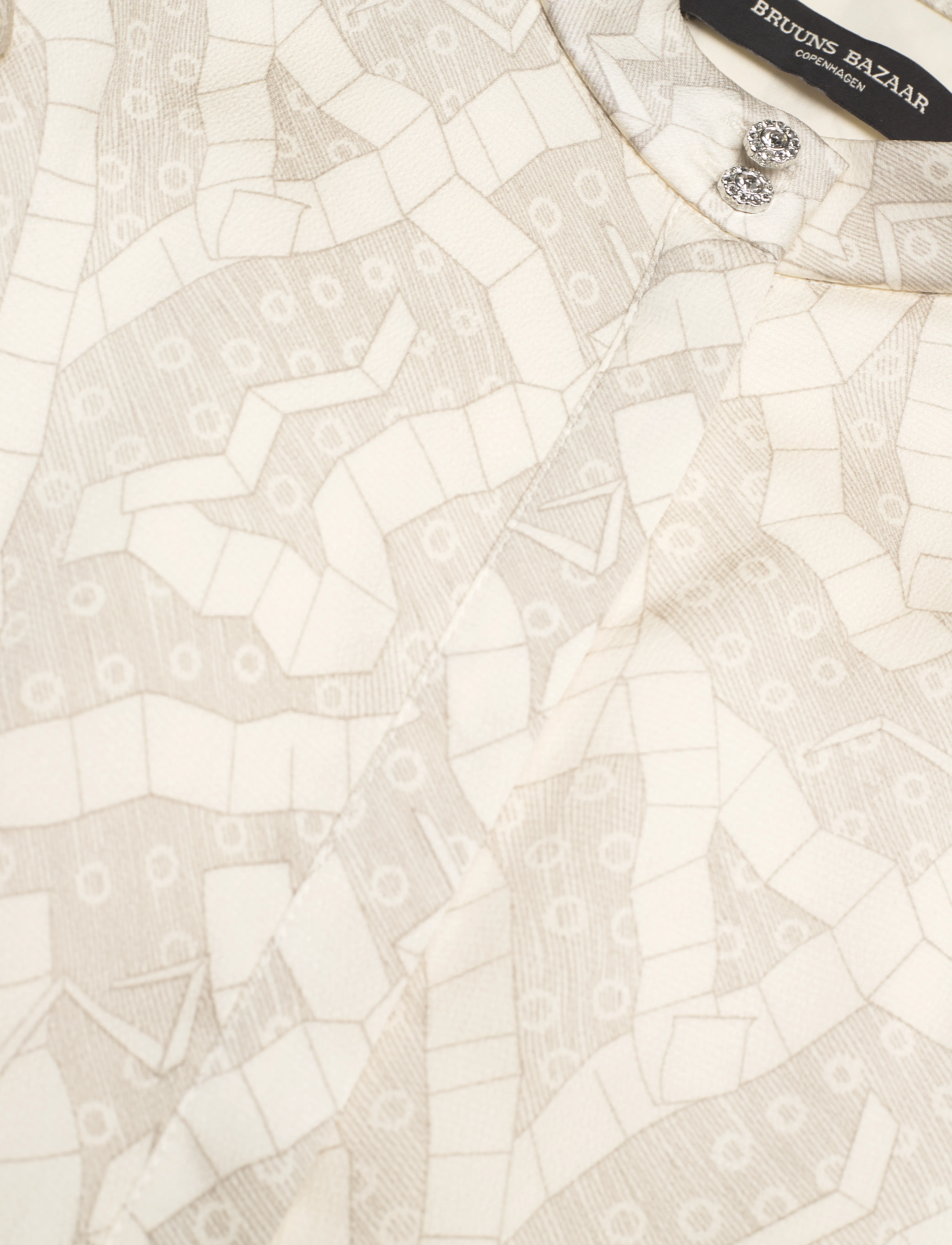 Bruuns Bazaar - AcaciaBBSarias dress - midi kjoler - light square print - 3