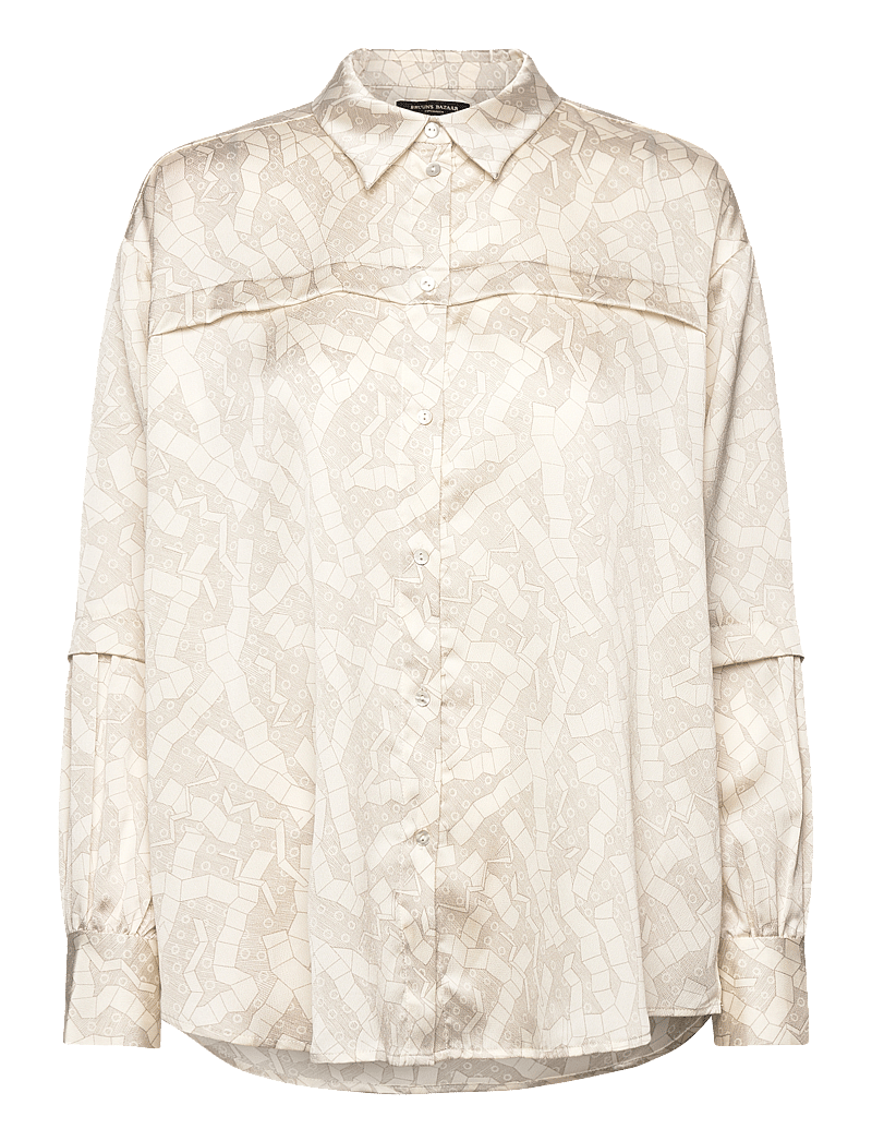 Bruuns Bazaar - AcaciaBBLuisa shirt - pikkade varrukatega särgid - light square print - 1