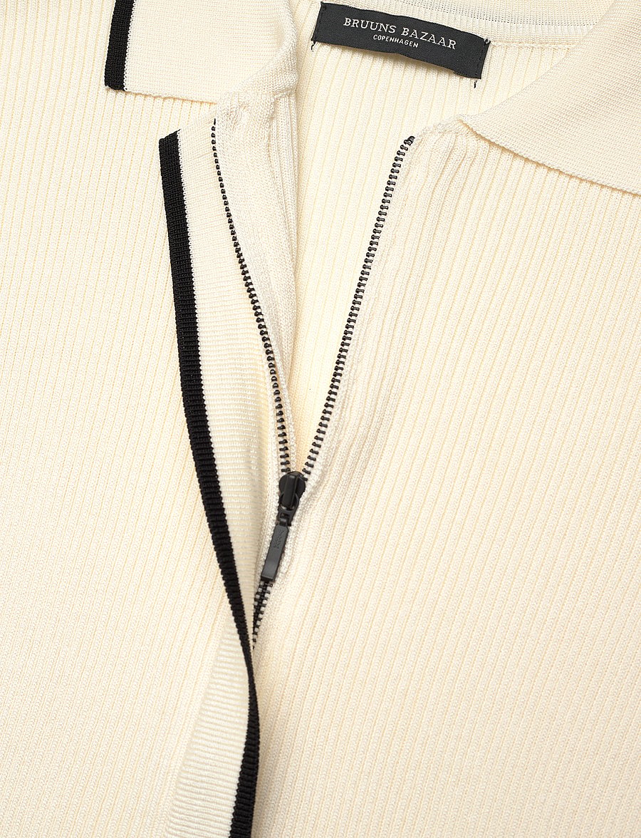Bruuns Bazaar - RiversBBJohania knit blouse - striktrøjer - snow white - 3