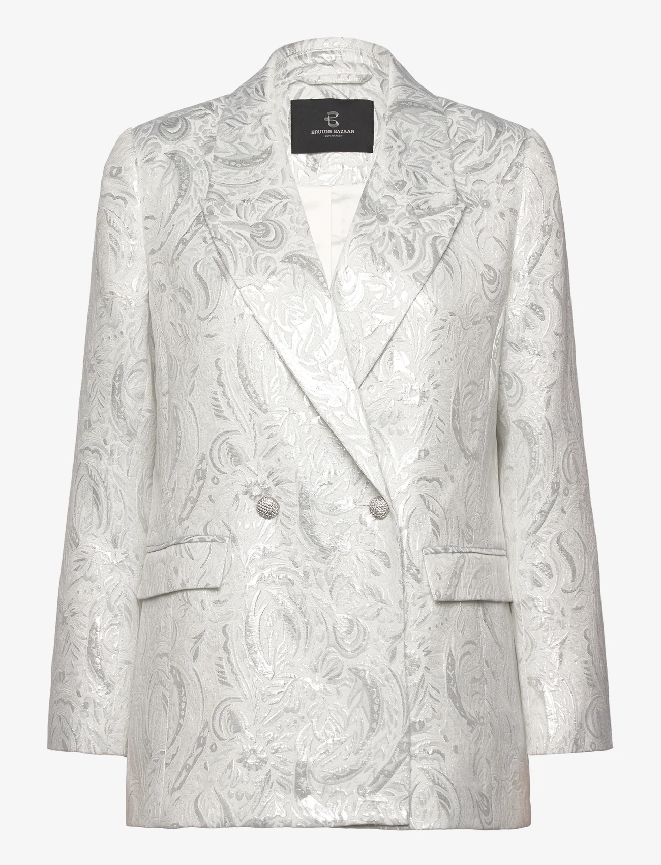 Bruuns Bazaar - MacluarBBGrande blazer - festtøj til outletpriser - white/silver - 0