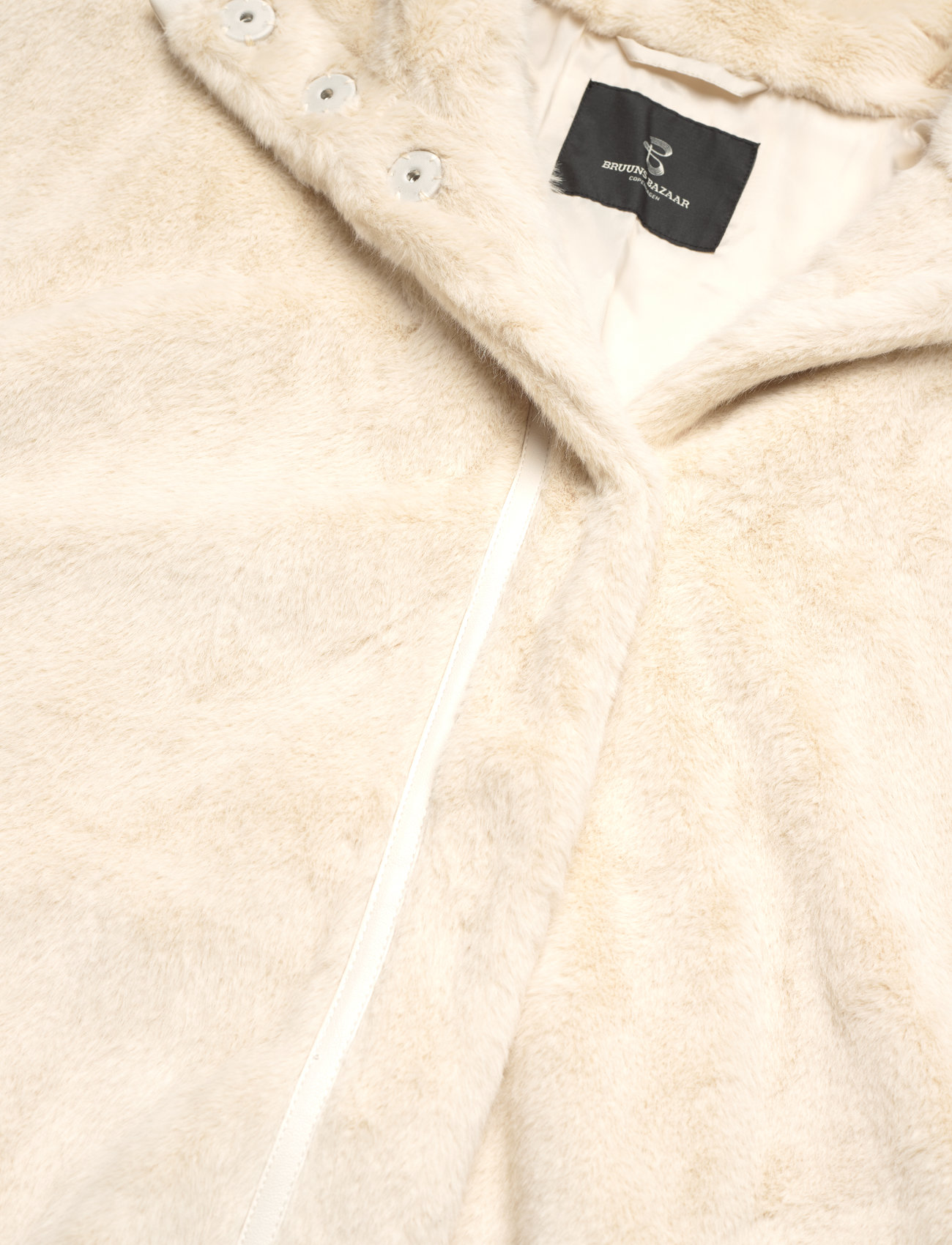 Bruuns Bazaar - GooseberryBBLyn jacket - fake fur jakker - white cream - 1