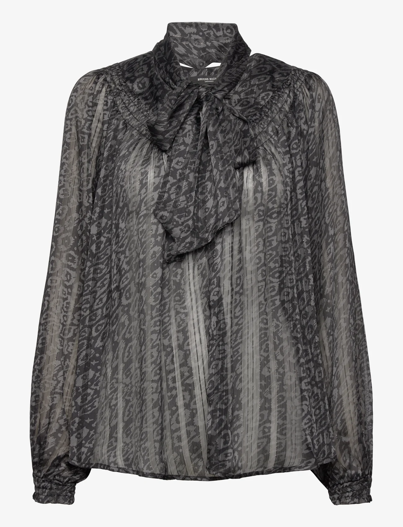 Bruuns Bazaar - MapleBBAlinah blouse - blūzes ar garām piedurknēm - black  print - 1