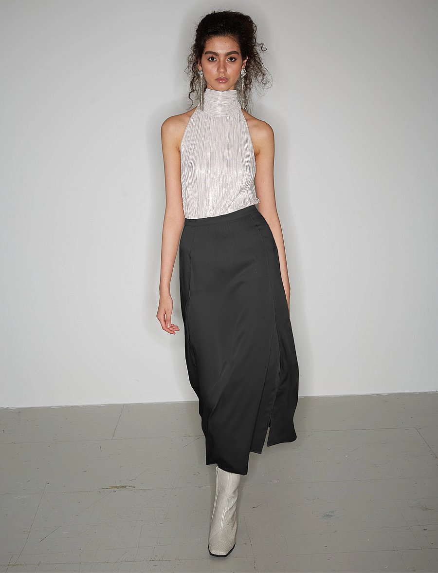 Bruuns Bazaar - CedarsBBMaian skirt - midi-röcke - black - 0
