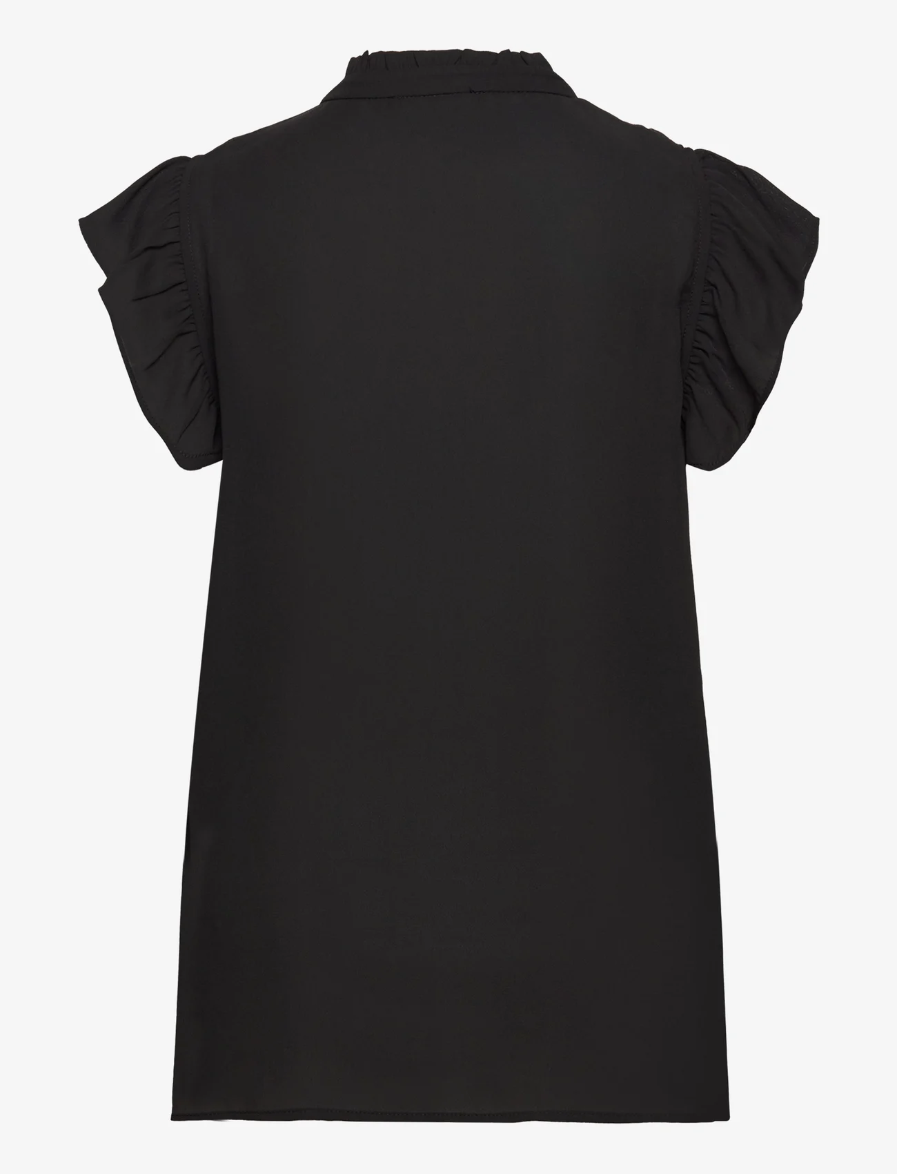 Bruuns Bazaar - CamillaBBNicole shirt - kurzämlige blusen - black - 1