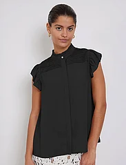 Bruuns Bazaar - CamillaBBNicole shirt - bluzki z krótkim rękawem - black - 0