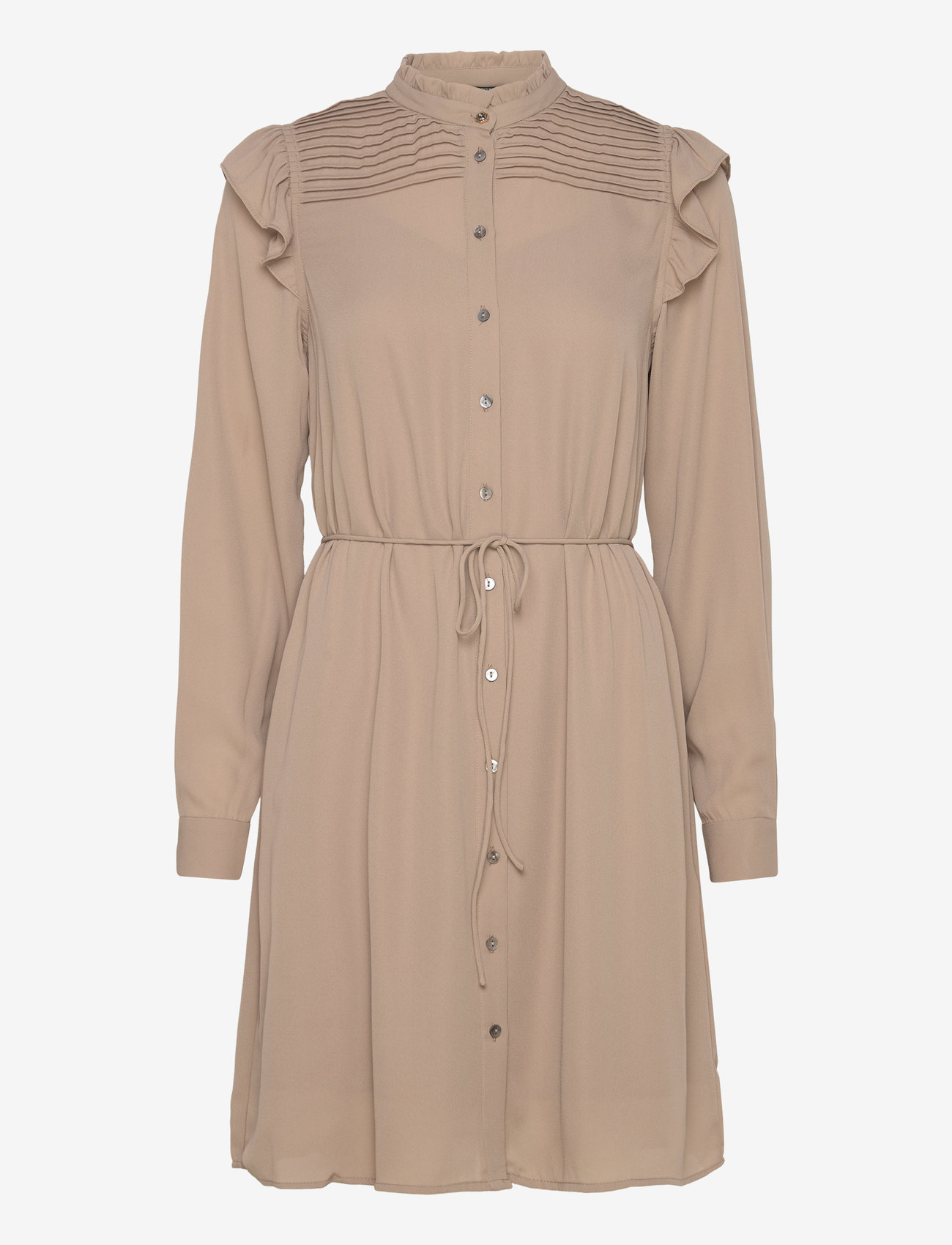 Bruuns Bazaar - CamillaBBNichola dress - särkkleidid - roasted grey khaki - 0