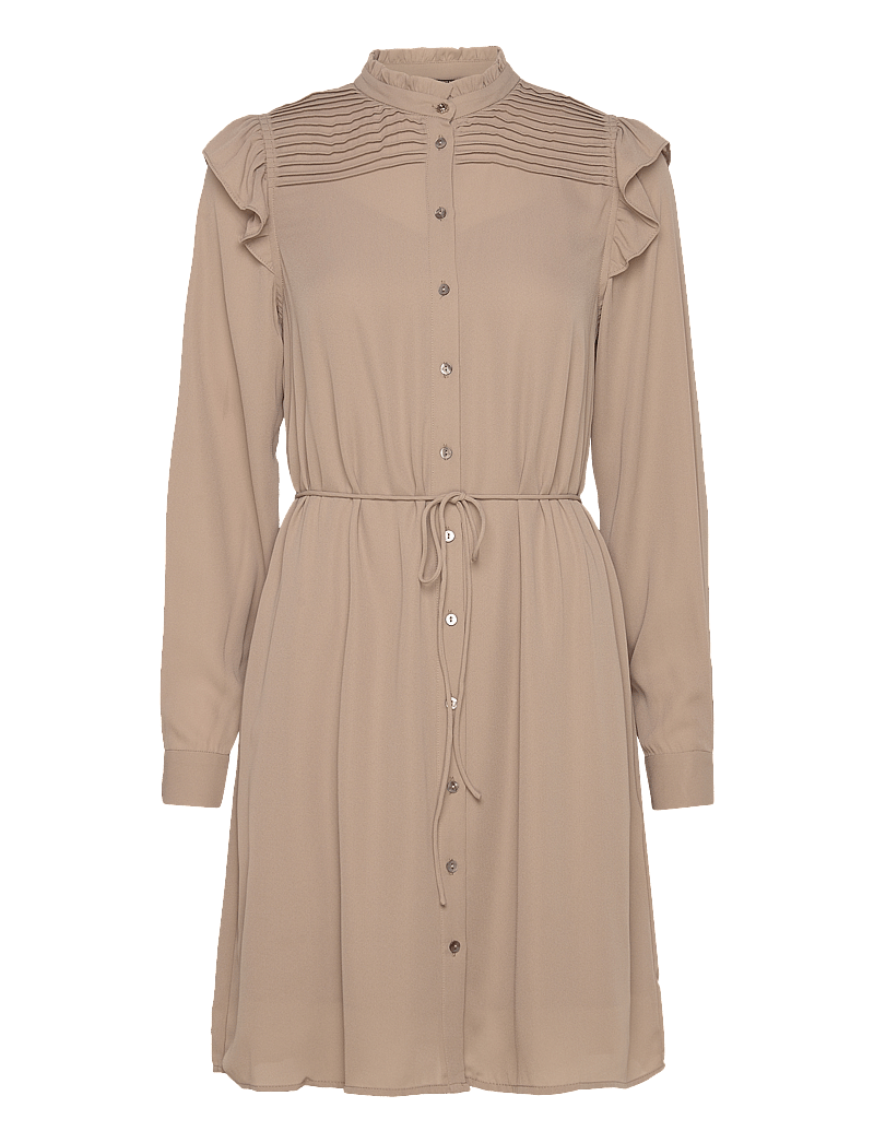 Bruuns Bazaar - CamillaBBNichola dress - särkkleidid - roasted grey khaki - 0