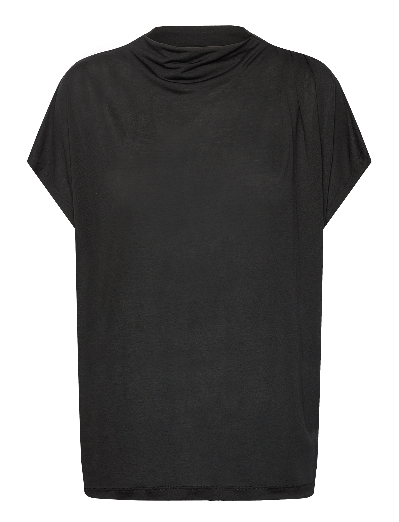 Bruuns Bazaar - KatkaBBGinna blouse - kurzämlige blusen - black - 1