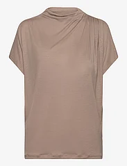 Bruuns Bazaar - KatkaBBGinna blouse - t-särgid - roasted grey khaki - 0