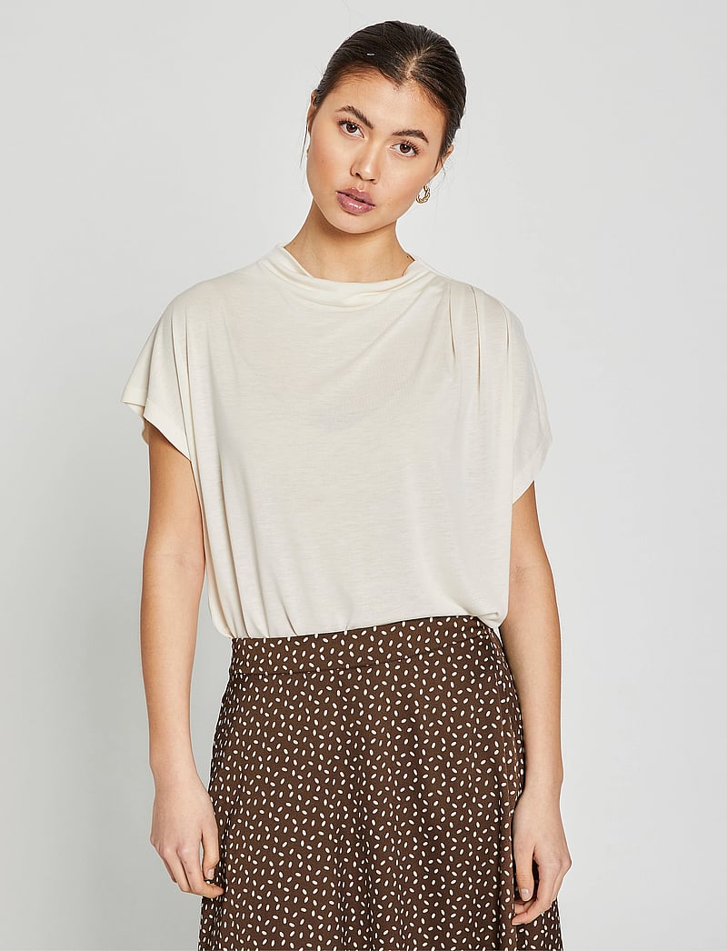 Bruuns Bazaar - KatkaBBGinna blouse - kurzämlige blusen - snow white - 0