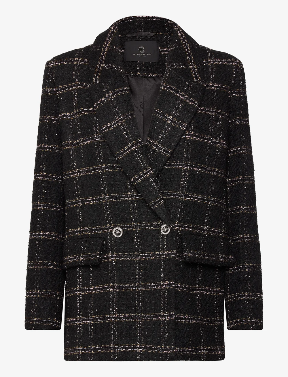 Bruuns Bazaar - AzollaBBGrande blazer - zweireihige blazer - black - 1