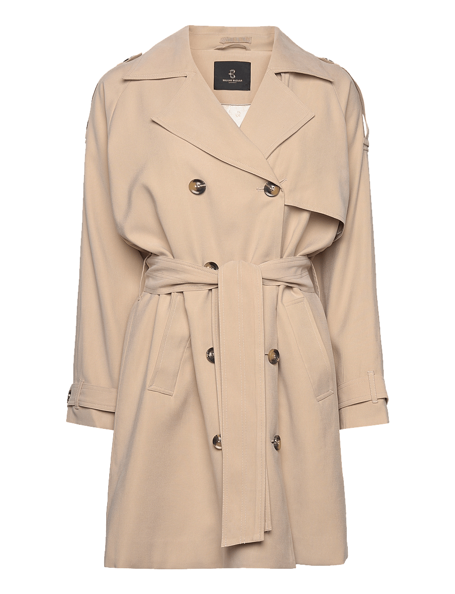 Bruuns Bazaar - BellsBBIdara coat - lietpalčiai - roasted grey khaki - 0