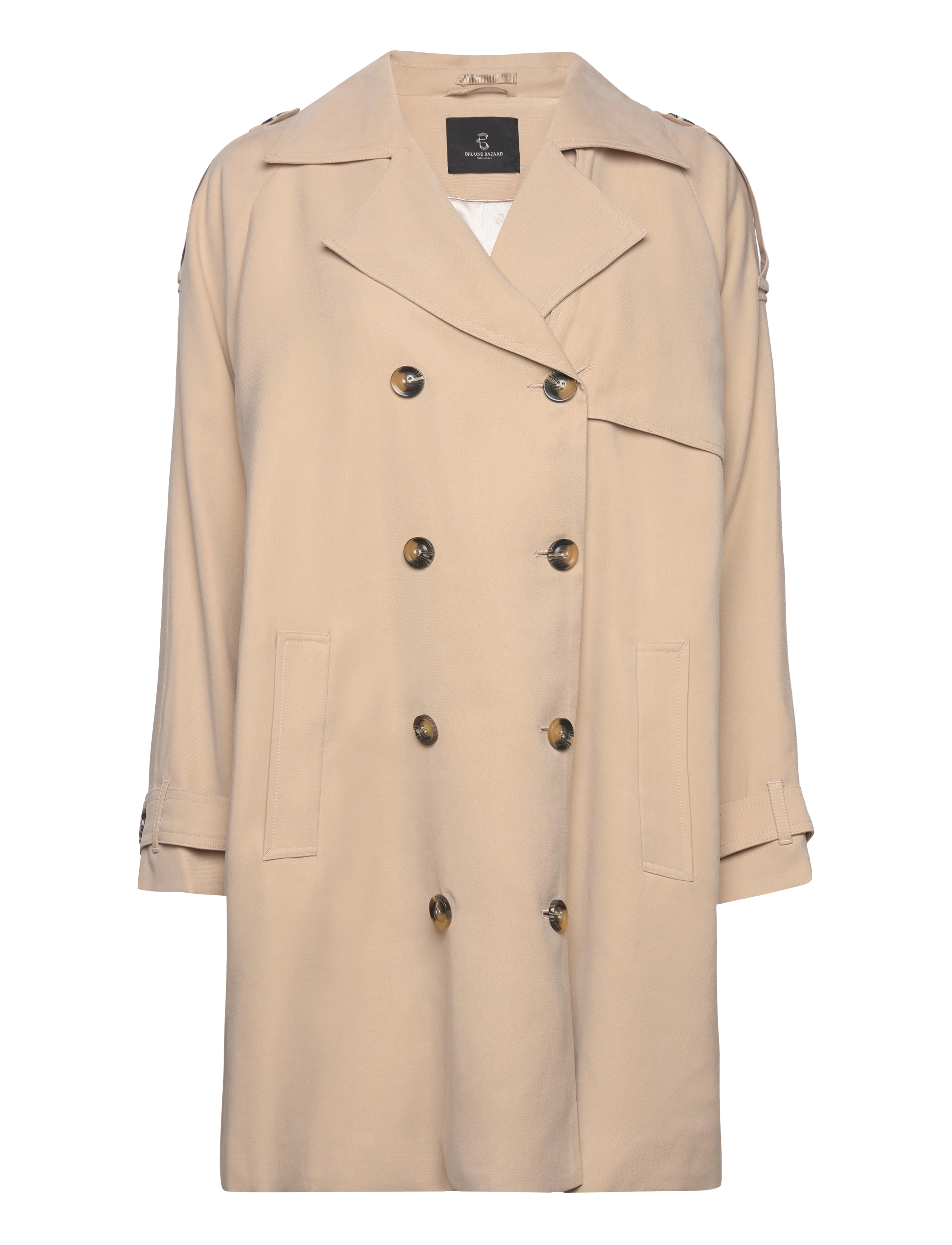 Bruuns Bazaar - BellsBBIdara coat - trenchcoats - roasted grey khaki - 2