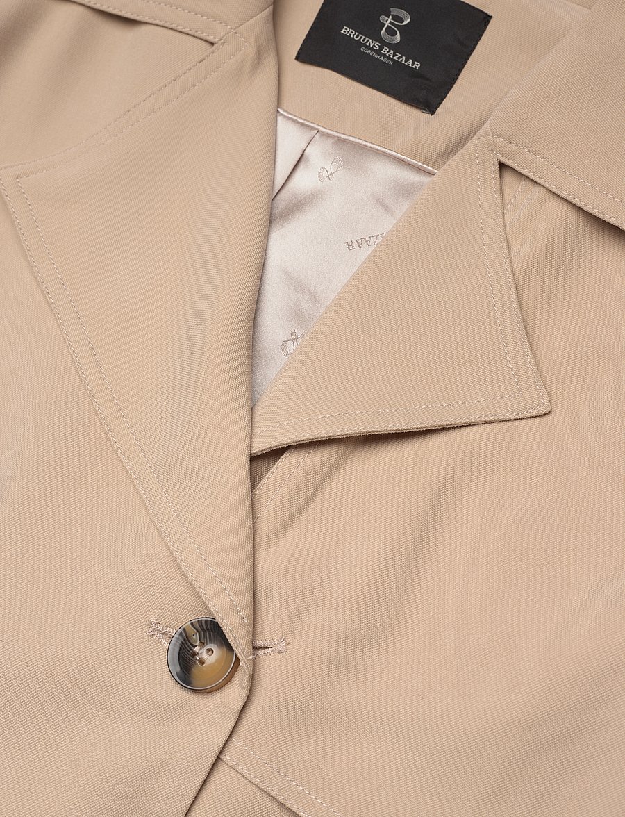 Bruuns Bazaar - BellsBBIdara coat - lietpalčiai - roasted grey khaki - 3