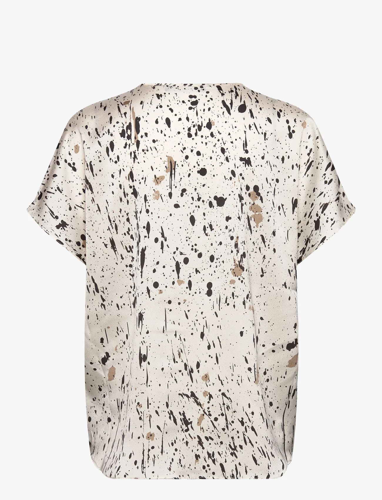 Bruuns Bazaar - AcaciaBBPhina blouse - short-sleeved blouses - paint print - 1