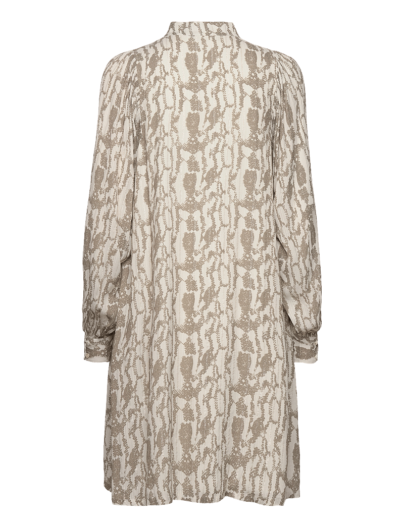 Bruuns Bazaar - BarbareaBBPhilina dress - skjortekjoler - khaki snake print - 2