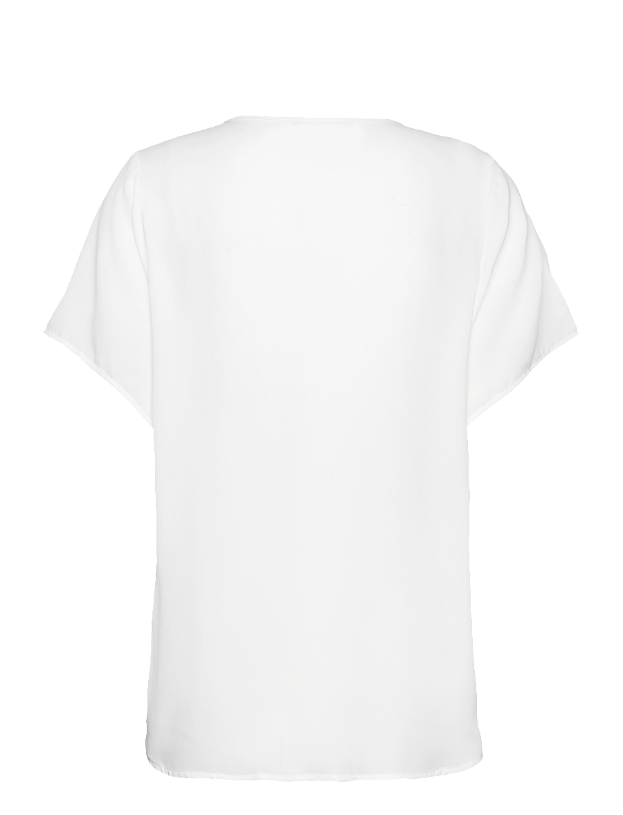 Bruuns Bazaar - CamillaBBCathrin blouse - kurzärmelige blusen - snow white - 2