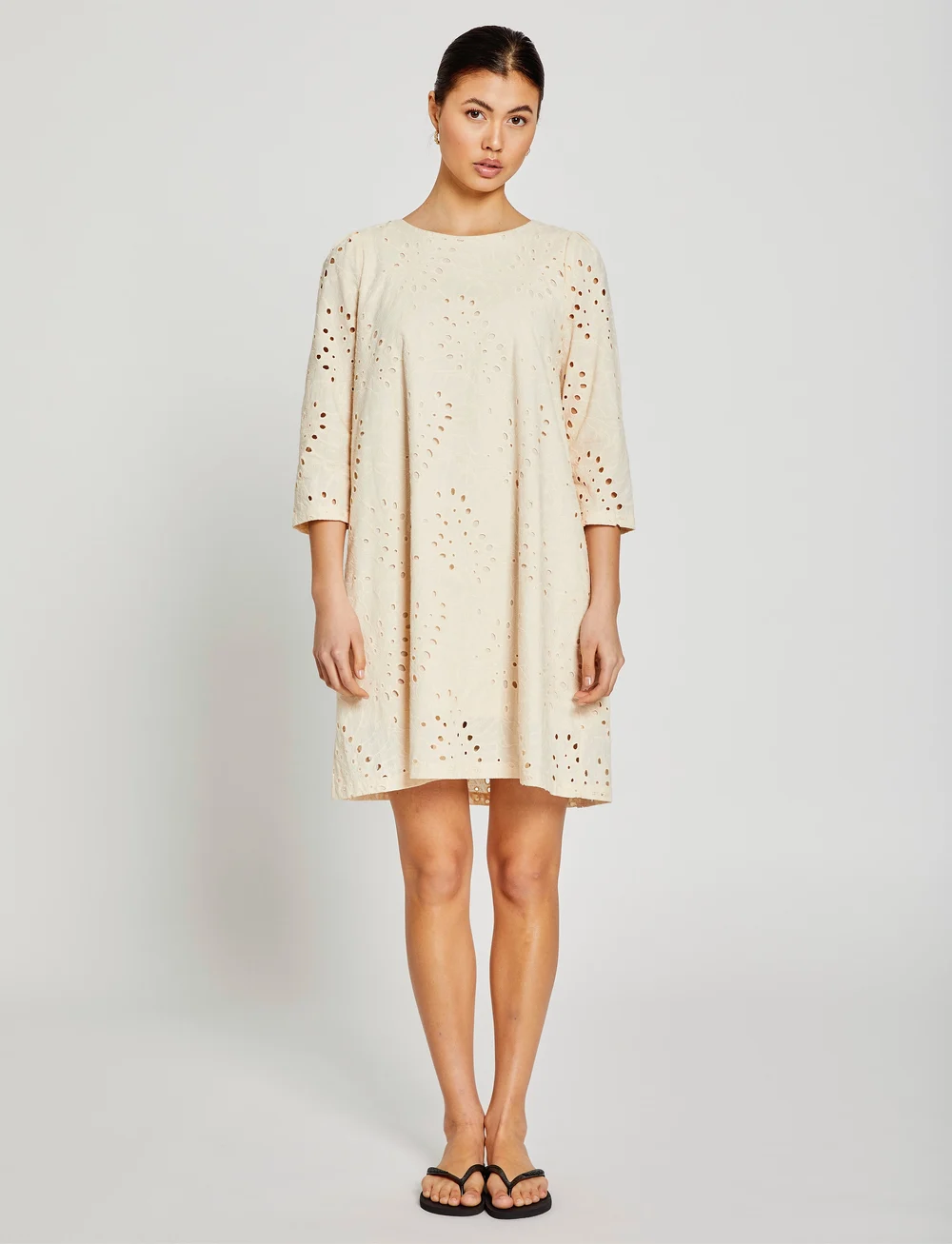 Bruuns Bazaar - ArgyreiaBBLuzie dress - sommerkleider - white cream - 0