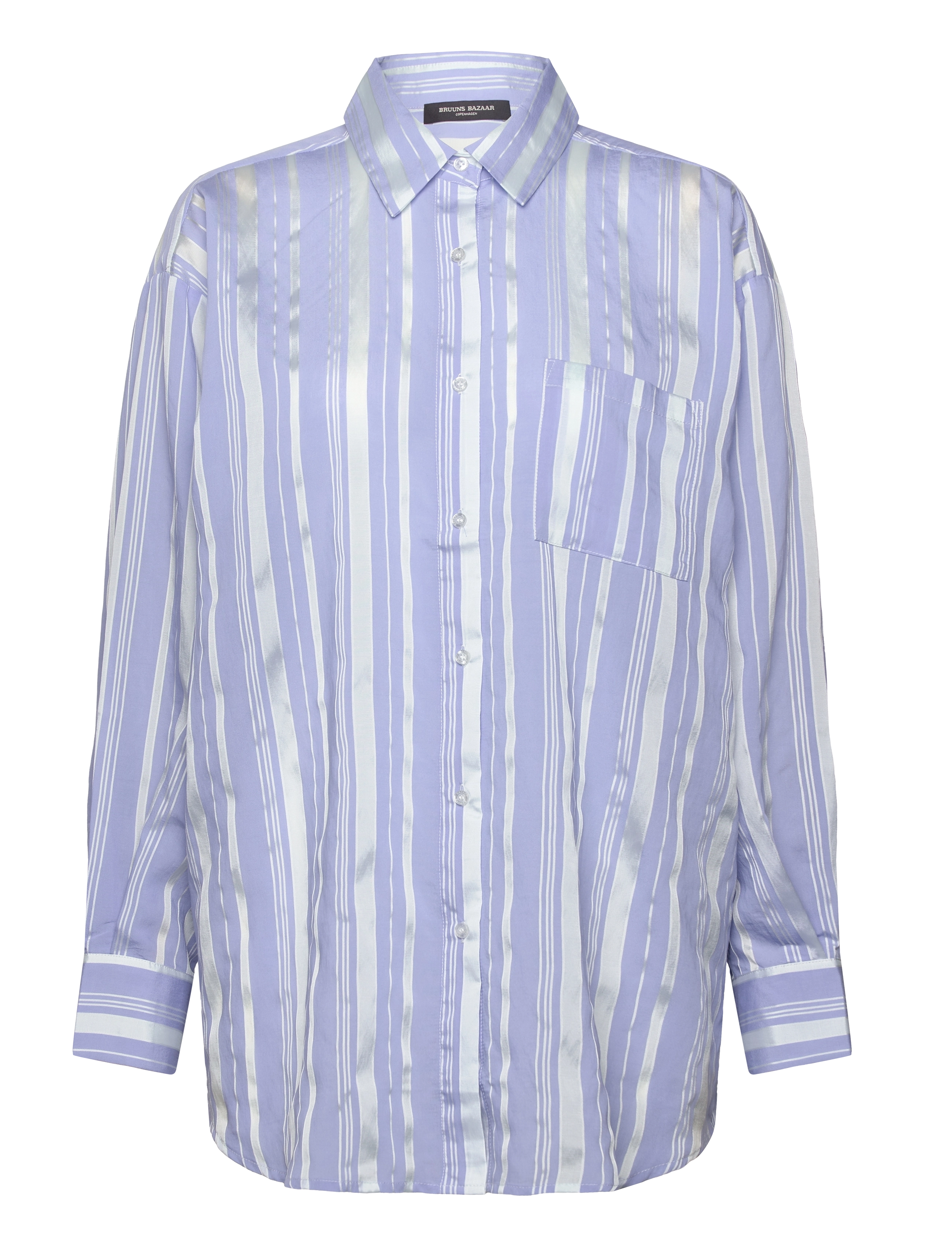 BRUUNS BAZAAR Swiniesbblouise Shirt Blau - 40 - Damen