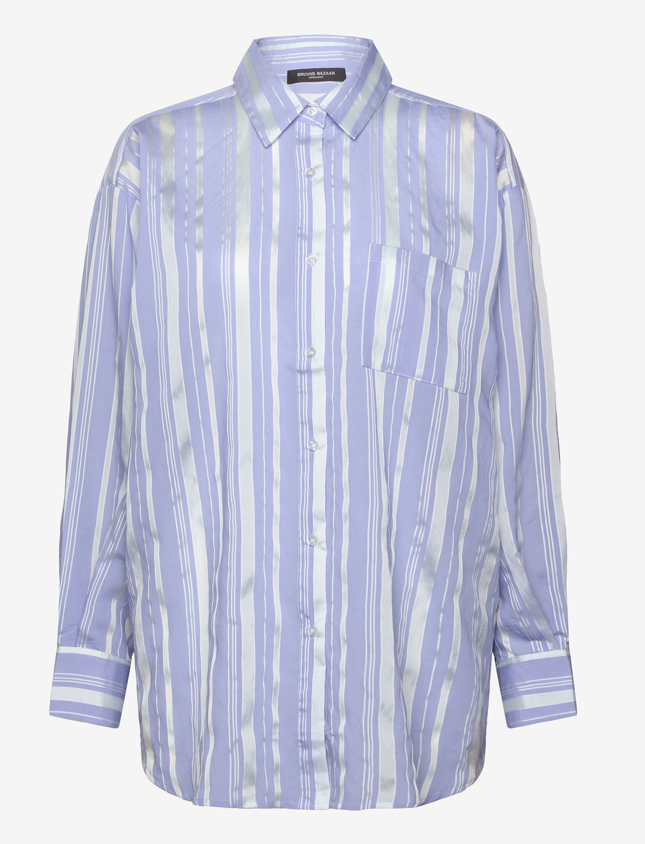 Bruuns Bazaar - SwiniesBBLouise shirt - langærmede skjorter - blue stripe - 1