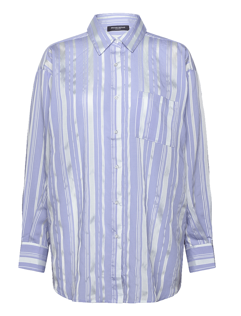 Bruuns Bazaar - SwiniesBBLouise shirt - langærmede skjorter - blue stripe - 1