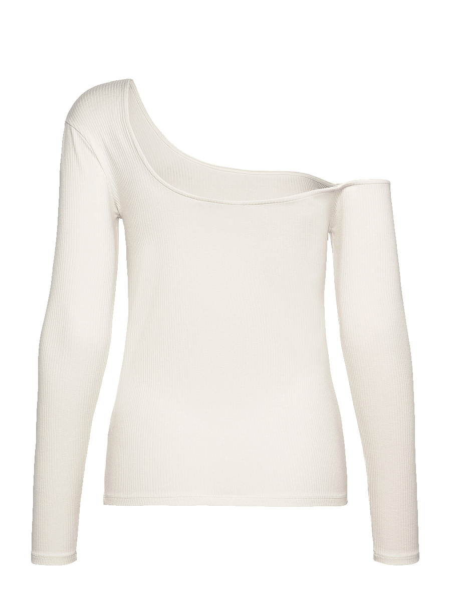 Bruuns Bazaar - LuteaBBCelisa top - långärmade toppar - snow white - 2