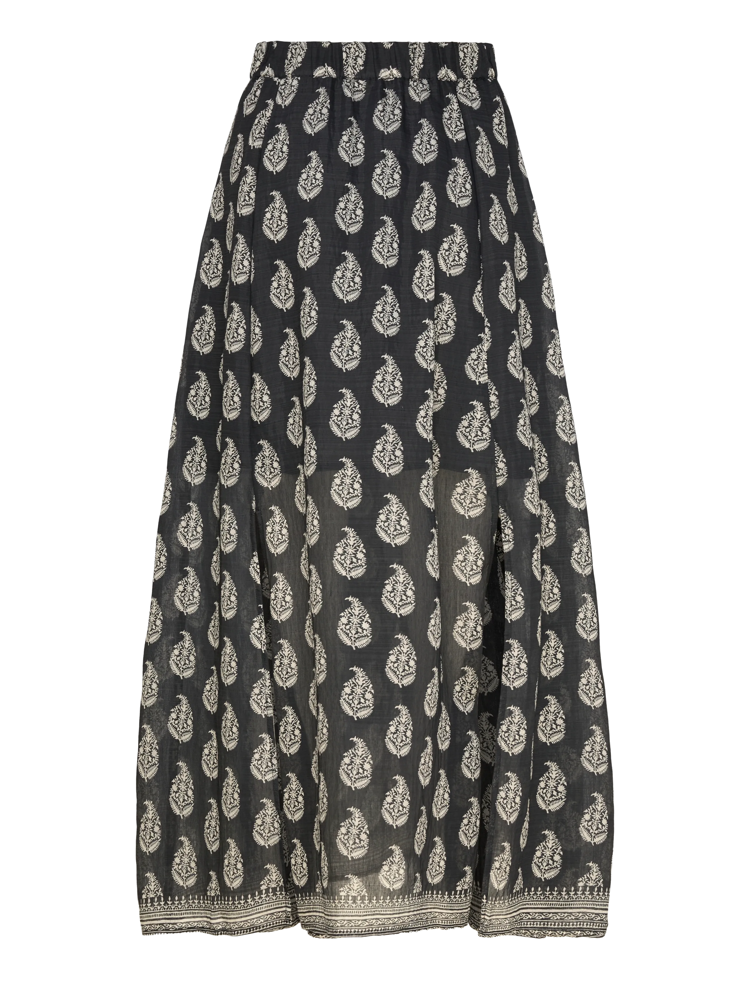 Bruuns Bazaar - DuscleBBMaela skirt - maxi skirts - black/cream - 1