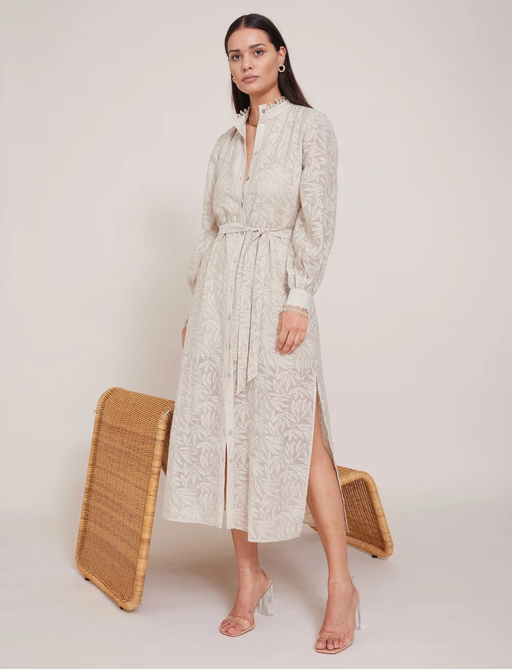 Bruuns Bazaar - MacluraBBCarlia dress - sommarklänningar - plaza taupe - 0