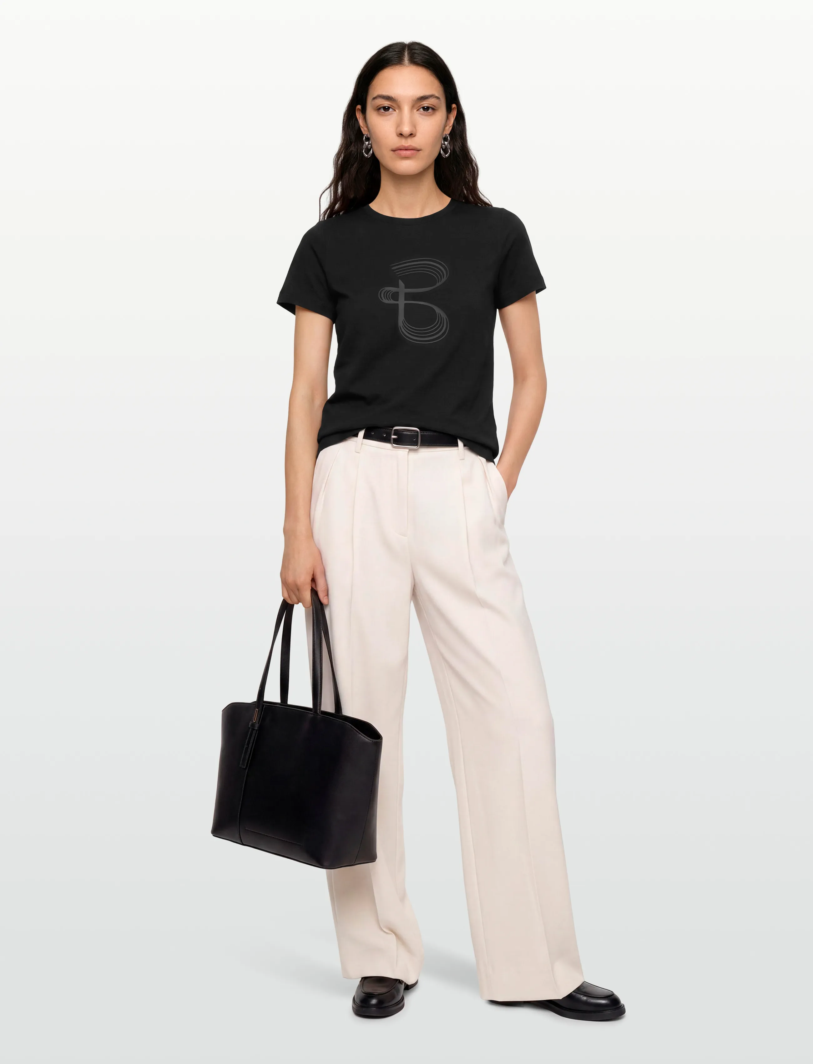 Bruuns Bazaar - AlnusBBRuba tee - t-shirts - black - 0