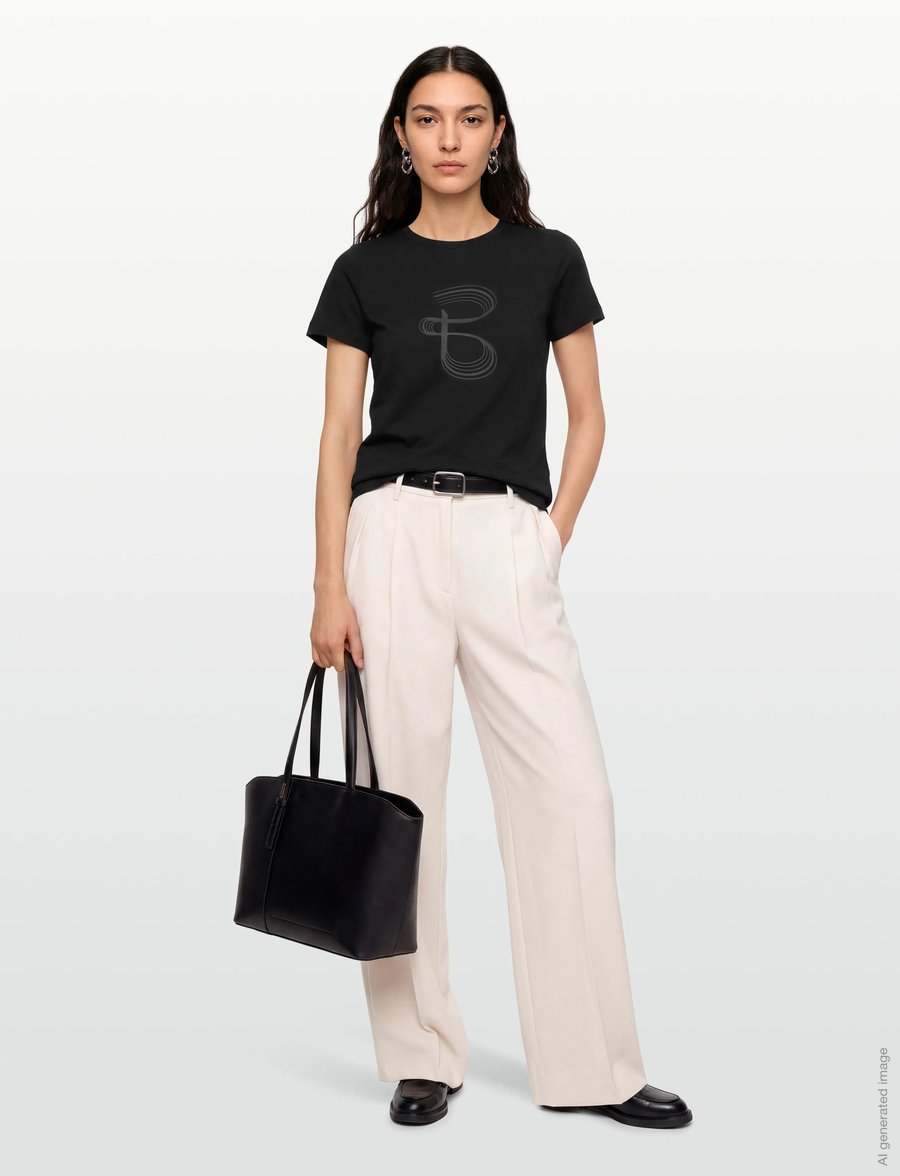 Bruuns Bazaar - AlnusBBRuba tee - t-shirts - black - 0