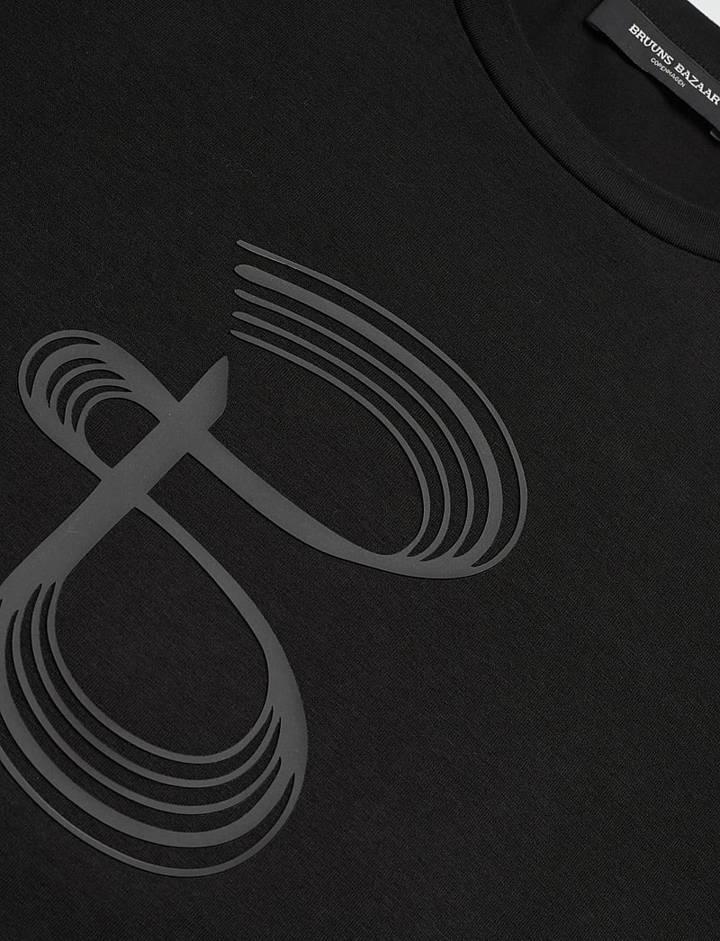 Bruuns Bazaar - AlnusBBRuba tee - t-shirts - black - 2