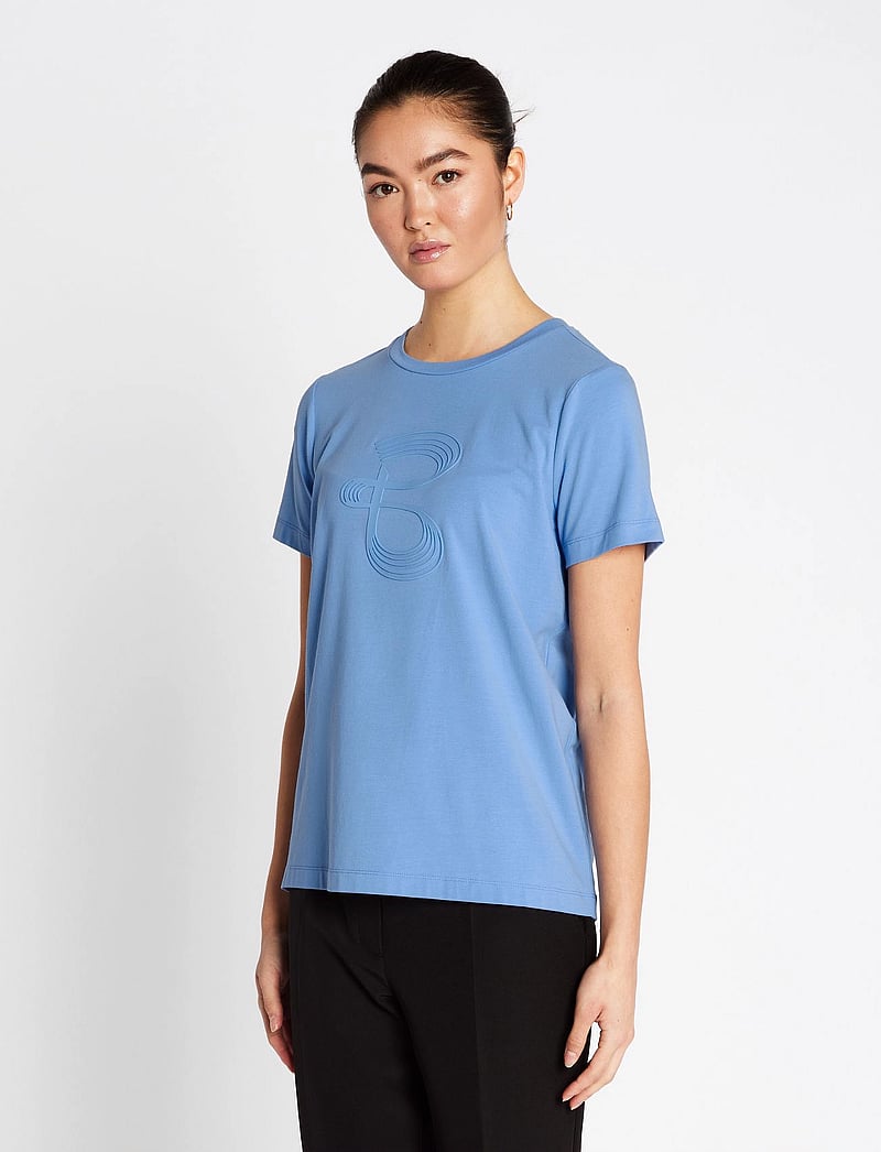 Bruuns Bazaar - AlnusBBRuba tee - t-shirt & tops - cornflower blue - 0