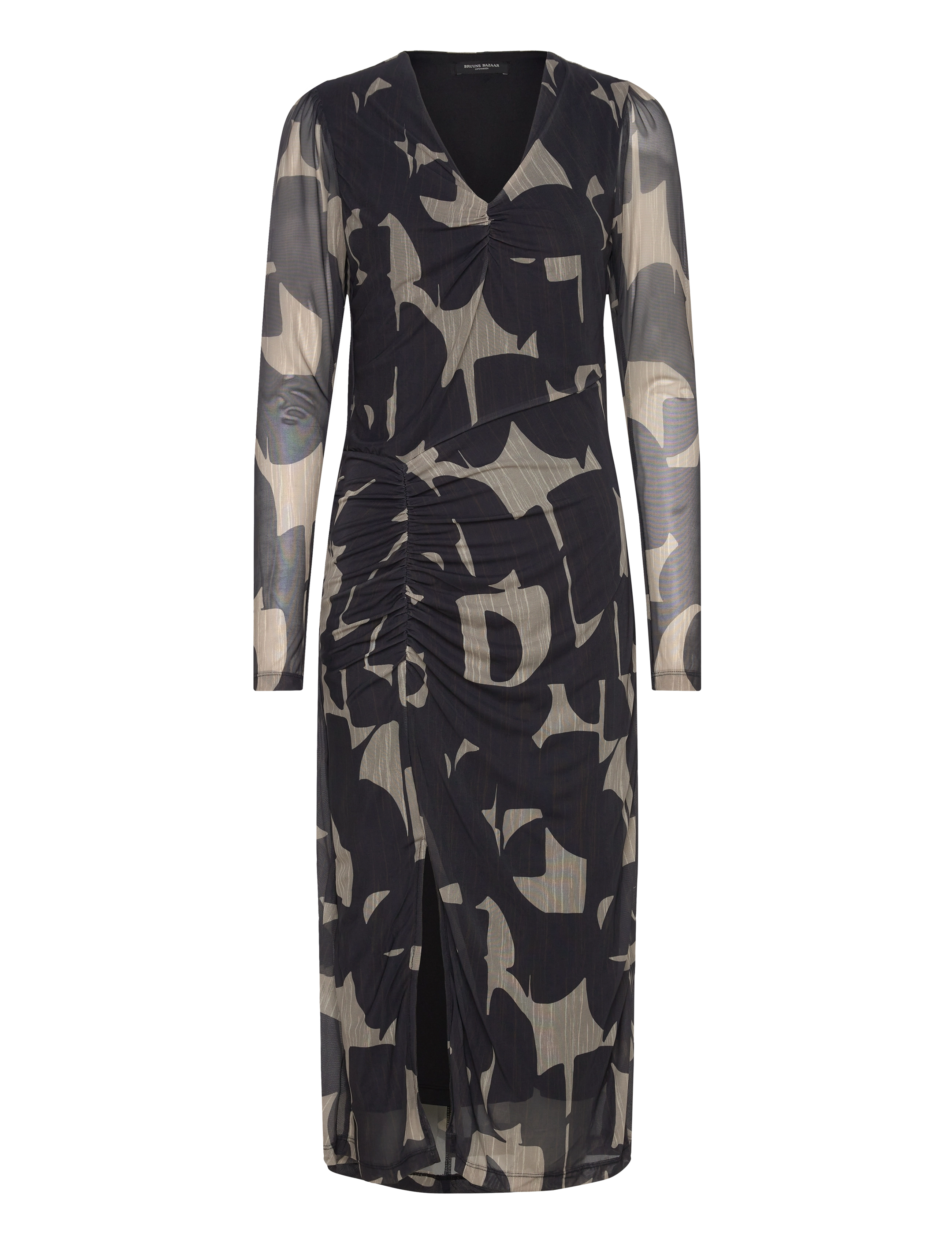 Bruuns Bazaar PhloxBBNanah dress - Tøj - BLACK/SAND PRINT / black