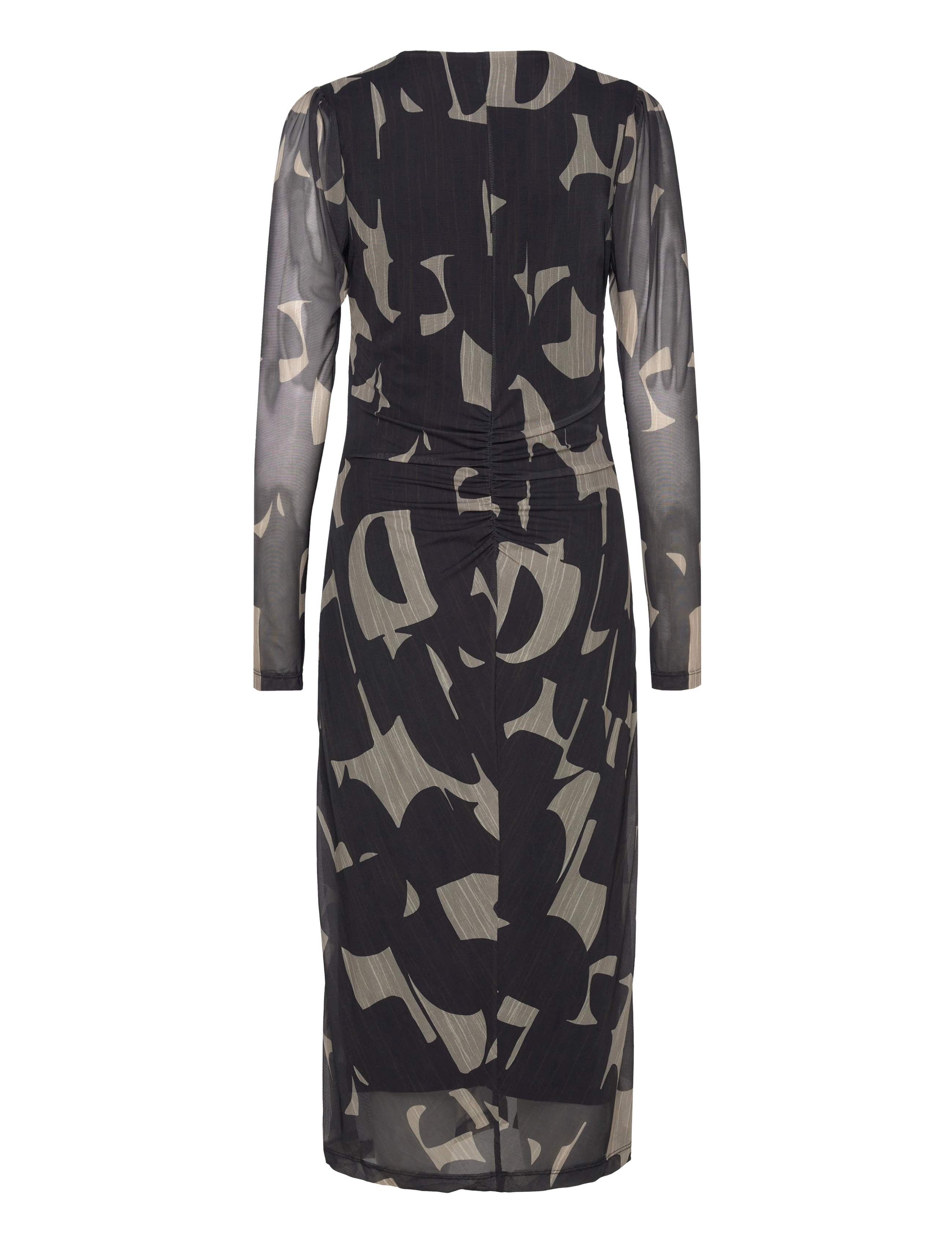Bruuns Bazaar - PhloxBBNanah dress - midi kjoler - black/sand print - 1