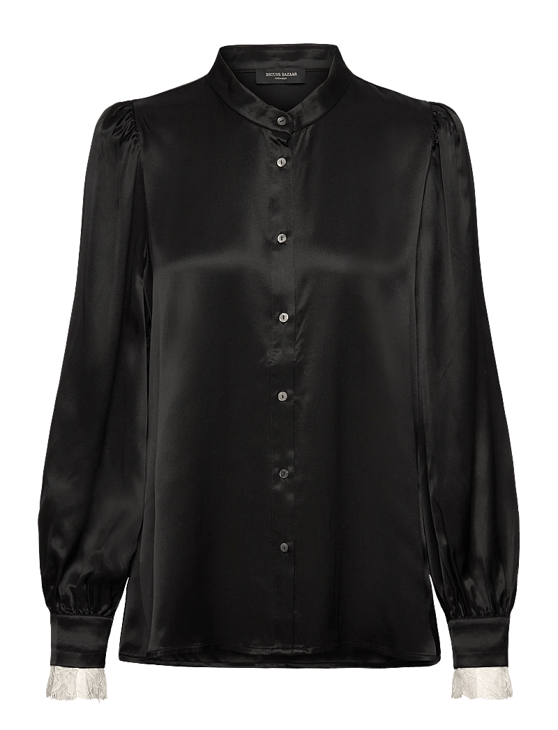 Bruuns Bazaar - BerriesBBDura shirt - marškiniai ilgomis rankovėmis - black - 0