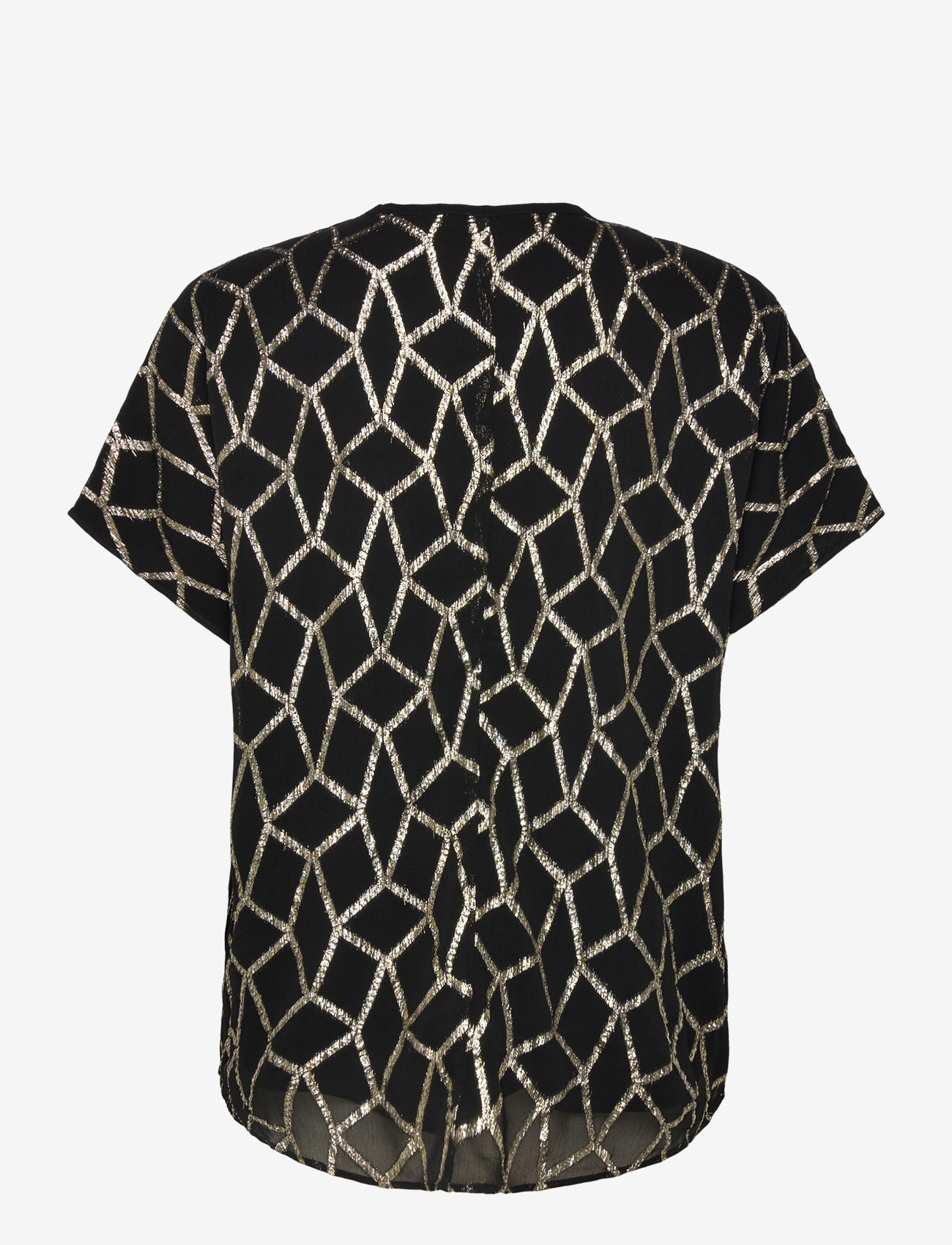 Bruuns Bazaar - ScomeBBPhinas blouse - lühikeste varrukatega pluusid - black - 1