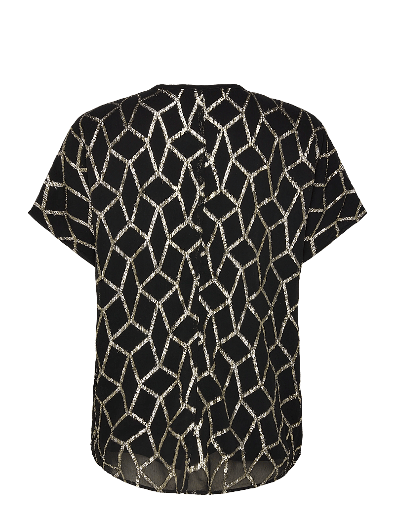 Bruuns Bazaar - ScomeBBPhinas blouse - kurzämlige blusen - black - 1