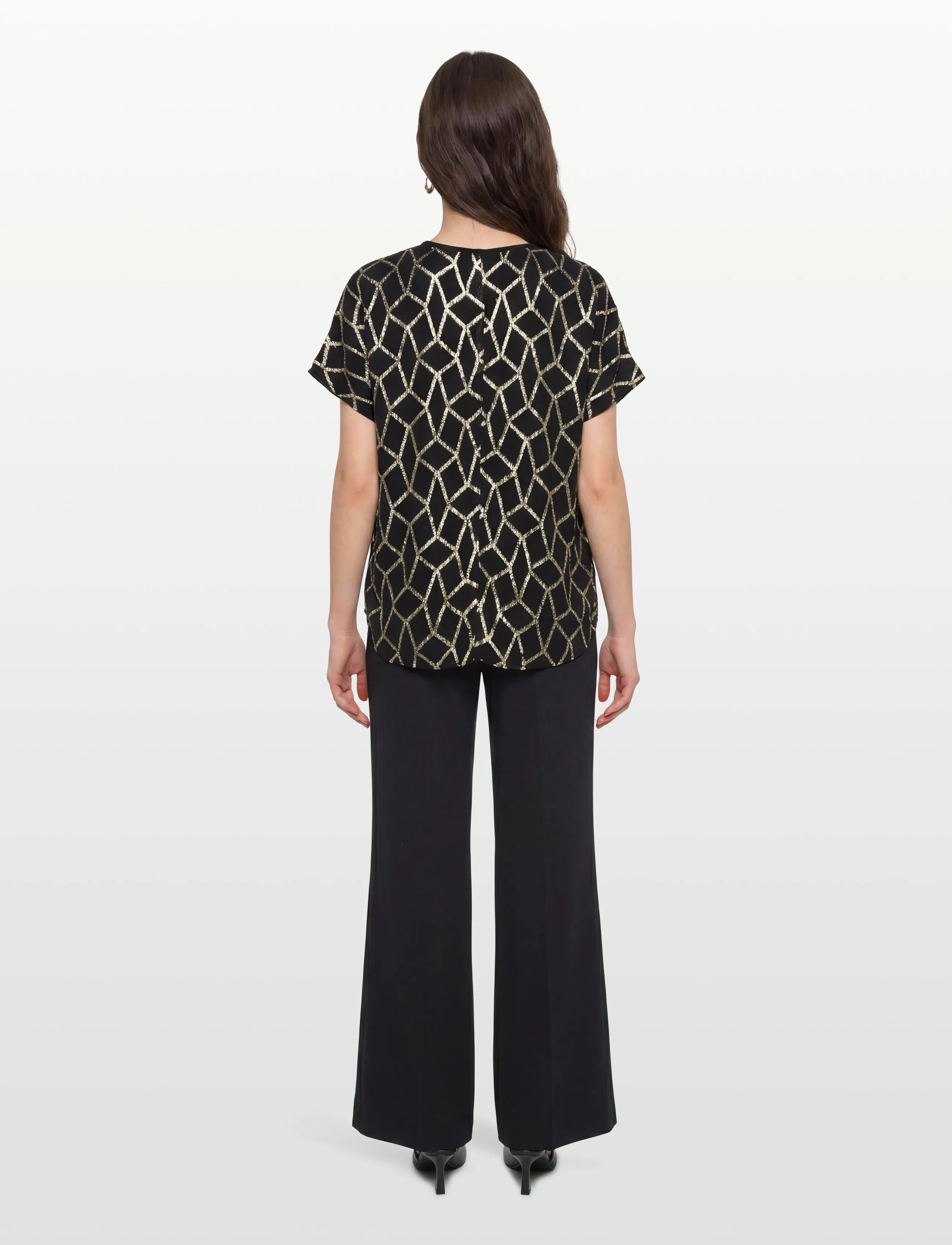 Bruuns Bazaar - ScomeBBPhinas blouse - lühikeste varrukatega pluusid - black - 4