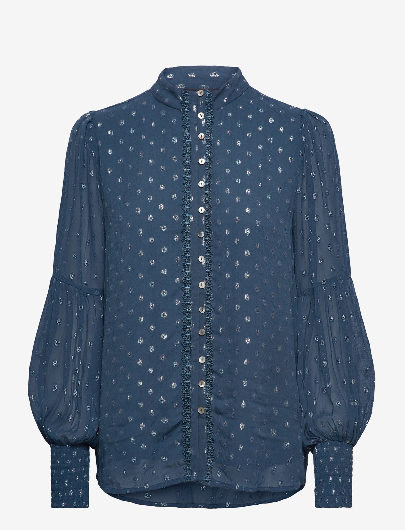 Bruuns Bazaar - DietesBBLillys shirt - langærmede bluser - indian teal - 1