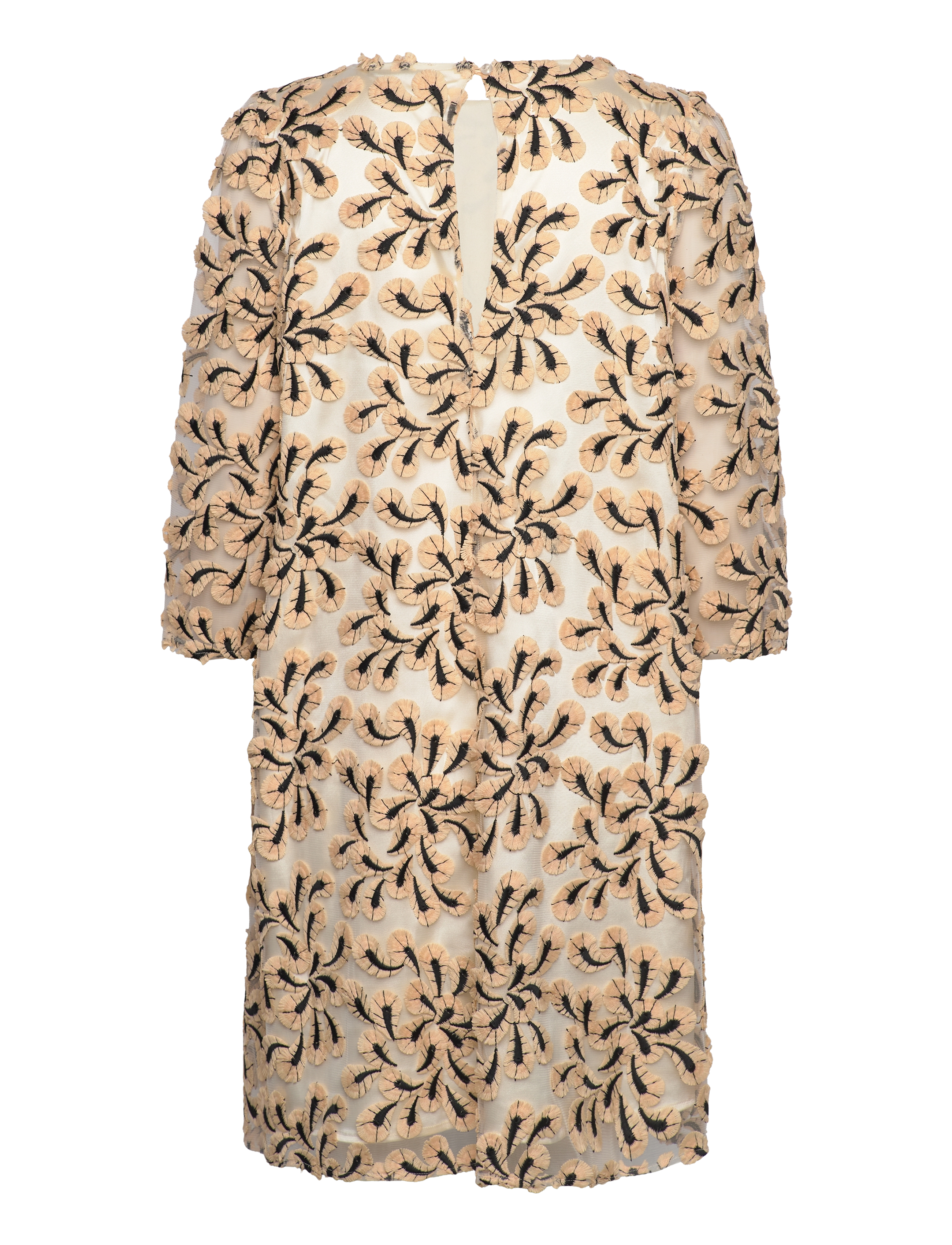 Bruuns Bazaar - BouvardiaBBChista dress - festtøj til outletpriser - peach feather - 1