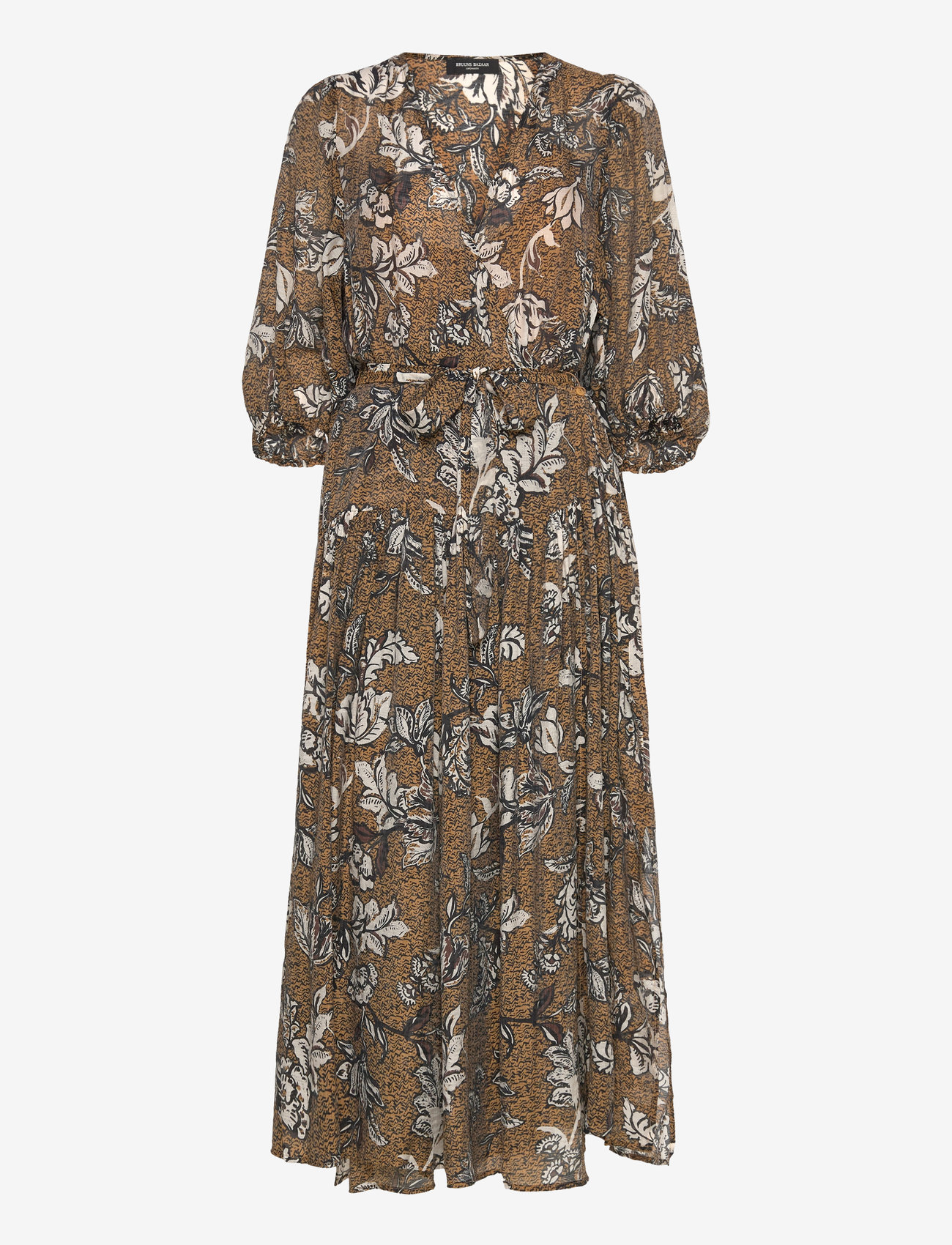 Bruuns Bazaar - DuscleBBHanie dress - sommerkjoler - brown flower print - 1